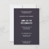 Alternative Grunge Graduation invitation Design (Rückseite)
