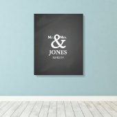 Alternative Hochzeitsbuchsignierung Leinwand (Insitu (Holzboden))