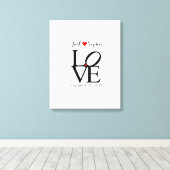 Alternative Hochzeitsreisebuch Liebe wählen Farbe Leinwanddruck (Insitu (Holzboden))