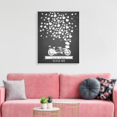 Alternative Hochzeitsreisebuch Tandemchalkboard Leinwanddruck (Insitu (Wohnzimmer))