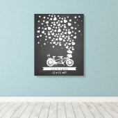 Alternative Hochzeitsreisebuch Tandemchalkboard Leinwanddruck (Insitu (Holzboden))