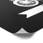 Alternative Hochzeitsreisebuch Tandemchalkboard Poster (Ecke)