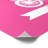 Alternative Hochzeitsreisebuchtandem individuelle  Poster (Ecke)