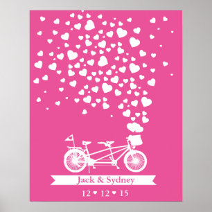 Alternative Hochzeitsreisebuchtandem individuelle  Poster