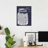 Alternative Hochzeitstorch Mason Chalk 150 Poster (Heimbüro)