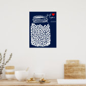 Alternative Hochzeitstorch Mason Chalk 150 Poster (Küche)