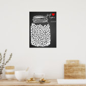 Alternative Hochzeitstorch Mason Chalk 150 Poster (Küche)