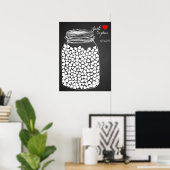 Alternative Hochzeitstorch Mason Chalk 150 Poster (Heimbüro)
