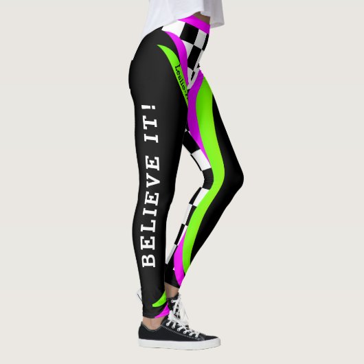 Alternative Konzept geprüft Flourescent glauben Leggings (Rechts)
