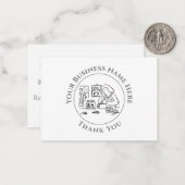 Alternative Medizin Danke Note Card Mitteilungskarte (Vorderseite/Rückseite Beispiel)