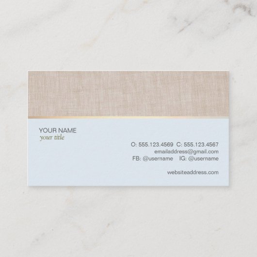 Alternative Medizin Visitenkarte (Rückseite)