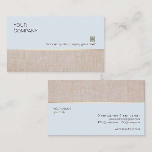 Alternative Medizin Visitenkarte (Vorne/Hinten)