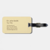 Alternative medizinische Caduceus grüne Blätter Be Gepäckanhänger (Rückseite horizontal)