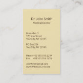 Alternative medizinische Caduceus grüne Blätter Be Visitenkarte (Rückseite)