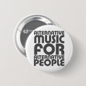 Alternative Musik 4 alternative Leute - Emo Rock Button (Vorne & Hinten)