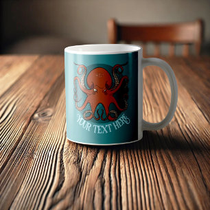 Alternative Octopus Kunstwerk Fügen Sie Ihren Text Kaffeetasse