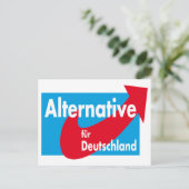 Alternative Pelze-Deutschland-Logo Postkarte (Stehend Vorderseite)