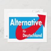 Alternative Pelze-Deutschland-Logo Postkarte (Vorne/Hinten)