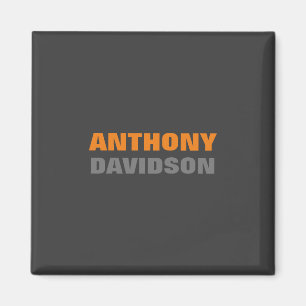 Alternative Perfekte Größe Grau Orange Fettgedruck Magnet