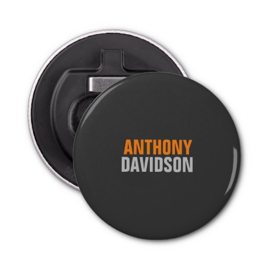 Alternative perfekte, Niedliche, orange Fettschrif Flaschenöffner (Vorderseite)