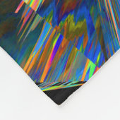 Alternative Realität - farbenfroher Blick: Fleecedecke (Ecke)
