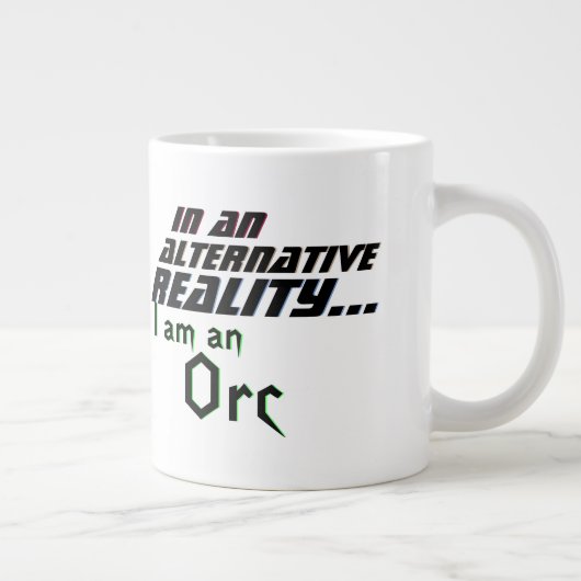 Alternative Reality Me Orc Jumbo-Tasse (Rechts)