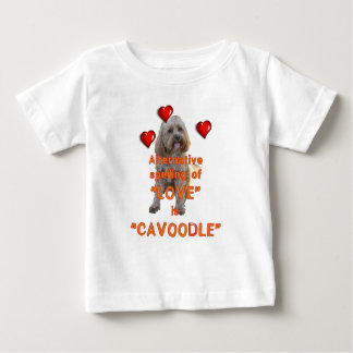 alternative Rechtschreibung der LIEBE ist CAVOODLE Baby T-shirt