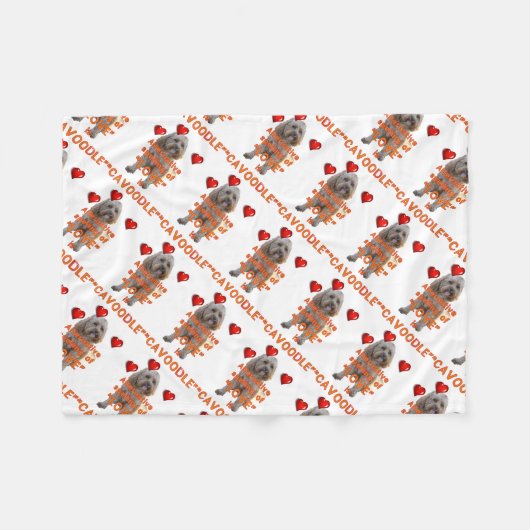 alternative Rechtschreibung der LIEBE ist CAVOODLE Fleecedecke (Vorderseite (Horizontal))