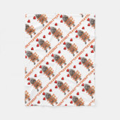 alternative Rechtschreibung der LIEBE ist CAVOODLE Fleecedecke (Vorderseite)