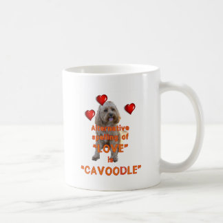 alternative Rechtschreibung der LIEBE ist CAVOODLE Kaffeetasse