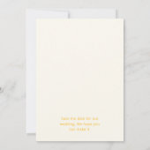 Alternative Save the Date Hochzeitskarte (Rückseite)