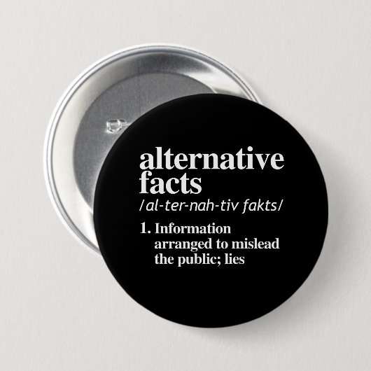 Alternative Tatsachen-Definition Button (Vorne & Hinten)