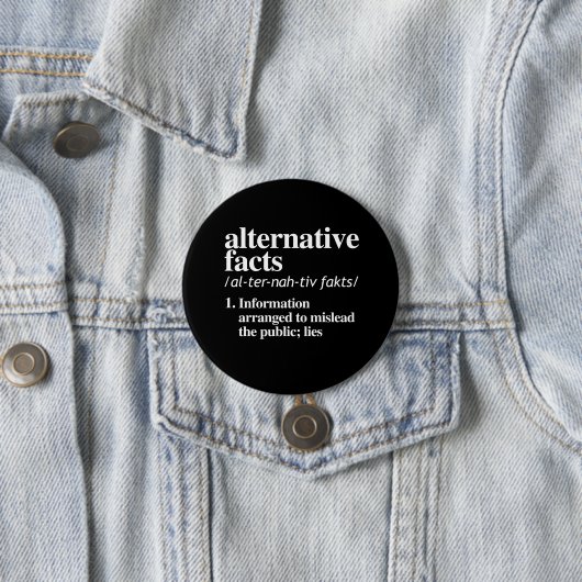 Alternative Tatsachen-Definition Button (Beispiel)