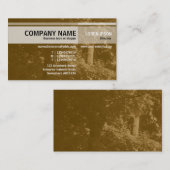 Alternative Töne - in den Bäumen - braun Visitenkarte (Vorne/Hinten)