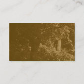 Alternative Töne - in den Bäumen - braun Visitenkarte (Rückseite)