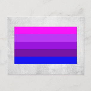 Alternative Transgender-Stolzflagge Postkarte