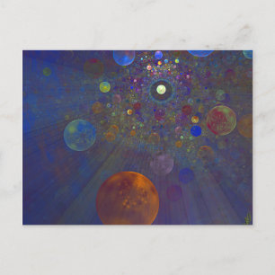 Alternative Universe Abstrakt Art Postkarte