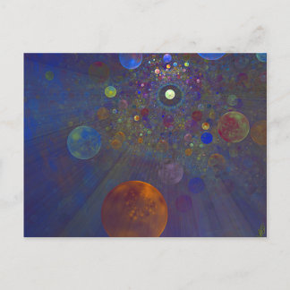 Alternative Universe Abstrakt Art Postkarte