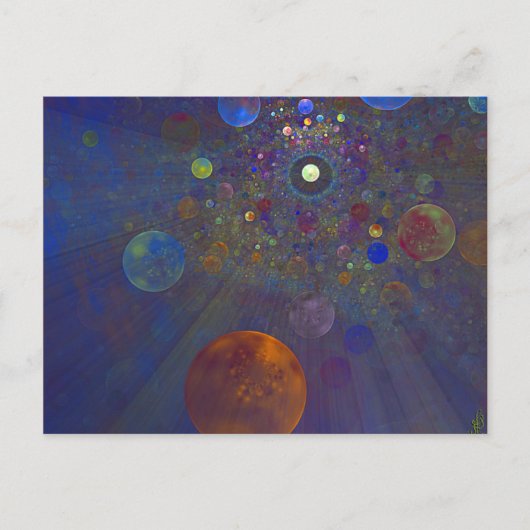Alternative Universe Abstrakt Art Postkarte (Vorderseite)