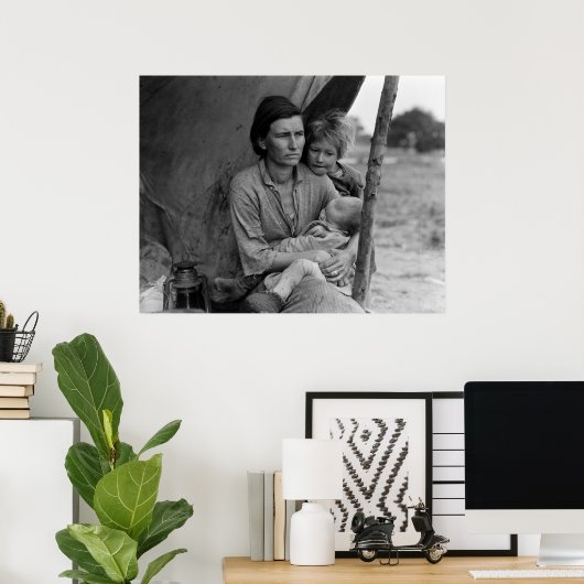 Alternative Version von Migrant Mutter Poster (Heimbüro)