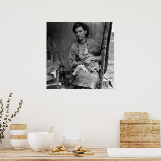 Alternative Version von Migrant Mutter Poster (Küche)