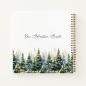Alternative Wedding Guest Green Book Pine Trees Notizblock (Rückseite)