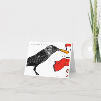 Alternative Weihnachtskarte - Jackdaw Feiertagskarte