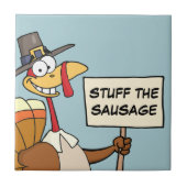 Alternativen zur Türkei zum Erntedank Fliese (Vorderseite)