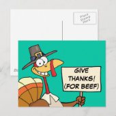 Alternativen zur Türkei zum Erntedank Postkarte (Vorne/Hinten)