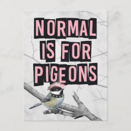 Alternativer Punk-Vogel Anti-Konformität Postkarte