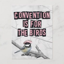 Alternativer Punk-Vogel Anti-Konformität Postkarte