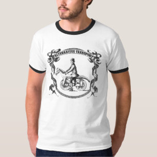 Alternativer Transport Pferd-Zyklus Wecker T-Shirt