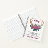 Alternativer Vorschlag für Bridesmaid | Ankerheft Notizblock (Innenseite)