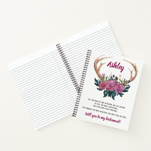 Alternativer Vorschlag für Bridesmaid | Ankerheft Notizblock (Innenseite)